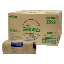 크리넥스 47222 드라이셀 핸드타올 스탠다드 F250, 반박스 8팩, 250매