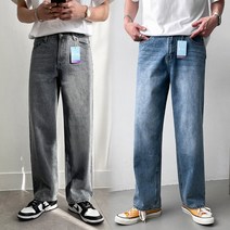 +5cm 기장선택 데일리 세미와이드 데님 팬츠(5color)