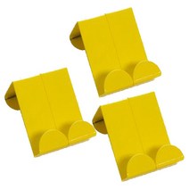 민스리빙 주방 다용도 후크 툴걸이, 6개입, 옐로우