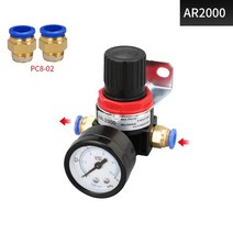 피팅밸브 AR2000 02 G14 ''공압 압력 조절기 압축기 감소 밸브, 03 AR2000 8mm Fitting