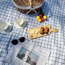 피크닉 매트 양면 방수 돗자리 5종 (체크 감성 예쁜 휴대용 캠핑), 핑크