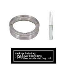 바리스타 핸드 커피 도구 도징링 템퍼 에스프레소 투약 깔때기 알루미늄 링 정밀 51/54/58mm Breville Delo, 05 Wareset 2_03 58MM
