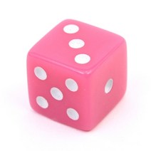 다면체 주사위(정6면체)핑크, 핑크
