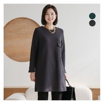 [김여사] [패플단독특가]로젤 기모 라운드 롱 블라우스 엄마옷/마담옷/중년여성/40대/50