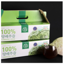 착한톡톡 100% 양배추즙 100ml 60개, 1박스, 100ml x 60포