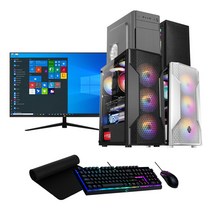 사무용 게이밍 조립 컴퓨터 SSD 장착 윈도우10, 3)사무용7500, 본체