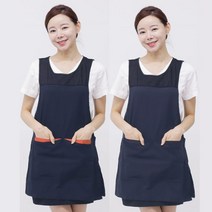 웰컴가운 얇고 가벼운 원피스형 앞치마 미용 어린이집 요양원 LA69, LA69 하늘XL