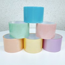 테이프 공 만들기 실리콘 공 끈적이 끈끈이 말랑이 장남감 폭 6cm 파스텔컬러 4롤, 파스텔컬러 4색