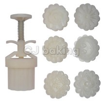 cjbaking 원형 월병틀(일반)6P 화과자, 1개