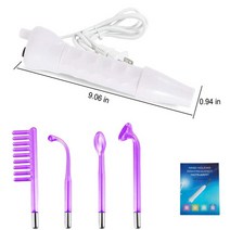 고주파온열치료기 리프팅 가정용 홈케어 마사지 4in1 전극 유리 튜브 고주파 얼굴 기계 명소 여드름 지팡이, 03 UK plug No Box