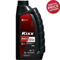 킥스 파오1 0W30 1L 가솔린 디젤 LPG 겸용 합성 엔진오일, 6개, 1000ml