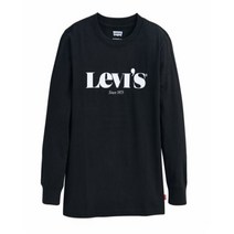 리바이스키즈 뉴로고긴팔티셔츠 V221TS379P 블랙 화아트 주니어