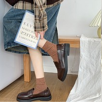 에크스씨샵 2021신상 여성 jk 빈티지 슈즈 단화 플랫 에나멜 블로퍼 여자 옥스퍼드화