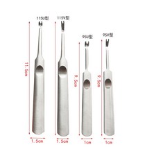 LMDZ가죽 스티칭 스카이빙 도구 그루버 펀칭 키트 1 개 공예 가장자리 베벨, 02 color 95v