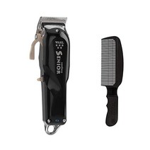WAHL 왈 Professional 클리퍼 바리깡 프로페셔널 5스타 시리즈 무선 시니어 및 플랫 탑 블랙 빗 번들