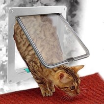 고양이 강아지 펫도어 안전문 방묘문 울타리, 방묘문 화이트