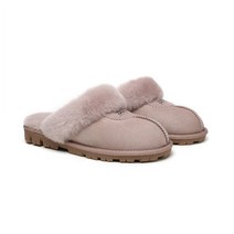 호주 에버어그 FW23 양가죽 울 와플 여성 어그슬리퍼 던 핑크