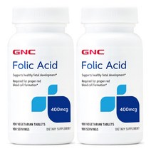 GNC 엽산 400mg 100정 x2, 2개