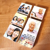 납골당 액자 꾸미기 봉안당 영정 추모 사진 우드포토블럭, 6-12-B5