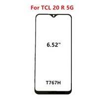 터치 스크린 전면 유리 외부 패널 수리 부품 + OCA TCL 20Y 20E 20L 20R 5G 20S XE SE T781 3PCS, 한개옵션1, 07 20R T767