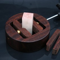 도장 고정대 인감 수제도장 원형 도장틀 전각 각인기