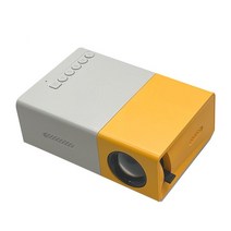 빔프로젝터 가정용 캠핑용 YG300 휴대용 1080P 홈 시어터 시네마 Usb Hdmi 호환 AV SD 미니 USB Led 프로젝터 오피스 오디오 비디오 용품, 01 yellow_04 영국 플러그