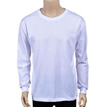 브이와이 남성 코디 2XL사이즈 U넥 롱슬리브 순면 티셔츠