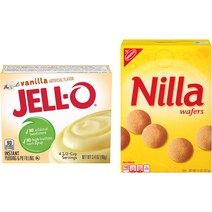 젤오 인스턴트 푸딩 & 파이 필링 바닐라 프로즌, 바닐라 젤오 96g + 닐라 웨이퍼 311g, 1개