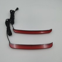 오토바이 새들백 브레이크 흐르는 신호 악센트 할리 돌리다 2014-2022 일렉트라 글라이드 FLHR CVO, 빨강, 1개