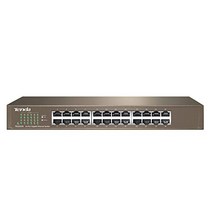 Tenda TEG1024D 24포트 기가비트 네트워크 스위치(랙마운트/데스크탑 LAN 스위치 팬리스 플러그 앤 플레이 비관리형) 이더넷 스위치 24포트 LAN 분배기 LAN 분배기 -13766, 기가비트 스위치