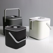 쓰담 모던 가정용 음식물쓰레기통 3L, 그레이