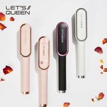 레츠원 빗고데기 Z100 아이롱 고데기 매직기(헤어미스트동봉), 핑크