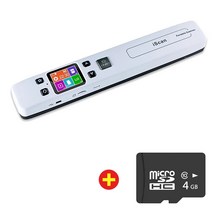 북스캐너 북스캔 책스캔 셀프북스캔 휴대용 A4 스캐너 Iscan WiFi 1050 인치 당 점 JPG/PDF 사진 이미지 책, 02 NO WIFI 4G SD Card