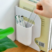 서류정리함 책꽂이정리함 파일정리함 서류꽂이 잡지거치대 탁상책꽂이 미니책꽂이 서랍책꽂이 파일보관함, 본상품선택, 책꽂이_화이트(펜꽂이포함)