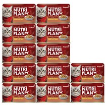 뉴트리플랜 고양이캔 160 g, 흰살참치 + 달가슴살 혼합맛, 12개