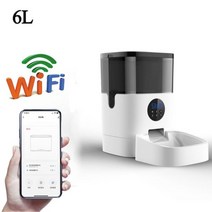 강아지 자동급식기 고양이 사료 배식기 공급기 급여기 자율급식 자율배식 반려견, 6L WIFI No Camera_AU Adapter |