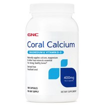 GNC Coral Calcium 180 CAPSULES 코랄 칼슘 180정, 1병