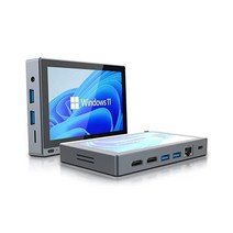 HIGOLE PC 미니 스틱PC 소형 마이크로 컴퓨터 Windows 11 Pro, J4125-With Screen No Battery-8