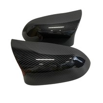백미러 커버 캡 카본 파이버 룩 블랙 bmw용 BMW F25 X3 F26 X4 F15 X5 F16 X6 2014-2018 용, 03 1 set Carbon pattern