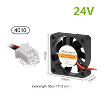 1pcs 프린터 냉각 팬 12v 24v 5v 40x40x10mm 3d 프린터 부품 라디에이터 케이블 길이 30cm 팬 쿨러 reprap j-head 핫 엔드, 4010 24V