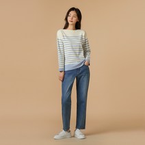 [JAJU/자주] 여 테이퍼드핏 데님 팬츠_블루