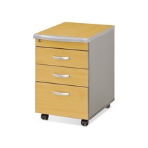 하스민퍼니처 이동식 3단 목재 서랍장 책상서랍 사무용, 에어포트