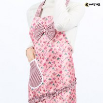 DYAE04 꽃무늬앞치마 식당 음식점 카페 단체 어린이집, DYAE04 핑크꽃