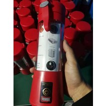 레몬착즙기 업소용 과일 오렌지 착즙기 녹즙기 원액기 스퀴저 휴대용 전기 과즙 짜는기구 usb 충전식 핸드 헬드 스무디 블렌더 믹서 밀크 쉐이크 메이커 기계 식품 등급 재료, 6 커터 헤드 레드