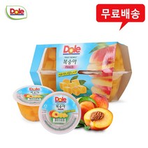 Dole 돌 후룻볼 복숭아(4개입) x 4팩/간편과일/무배