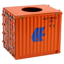 각티슈케이스 두루마리 휴지 케이스 빈티지 컨테이너 인테리어 디자인 선물용, 오렌지