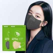 TS KF94 새부리형 대형 마스크 5매입 x 20개 100매, 06.그레이+베이지