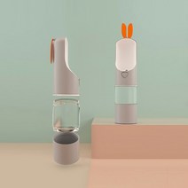 죠스펫 고양이물그릇 투명 대형 유리수반 엎을수없는 대형유리그릇 외 고양이용품 장난감, 죠스펫 강아지 간식물통 -그레이, 1개