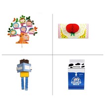 어린이집 미술활동 유아만들기키트 4종 유아미술키트 엄마표놀이 돌봄교실 엄마표미술
