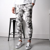 맨즈라이프 화이트 린넨 카모 조거팬츠 (3color/4size)